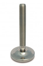 Stainless steel feet – heavy load – Stainless steel adjustable feet Ø 80, 30° tilting screw